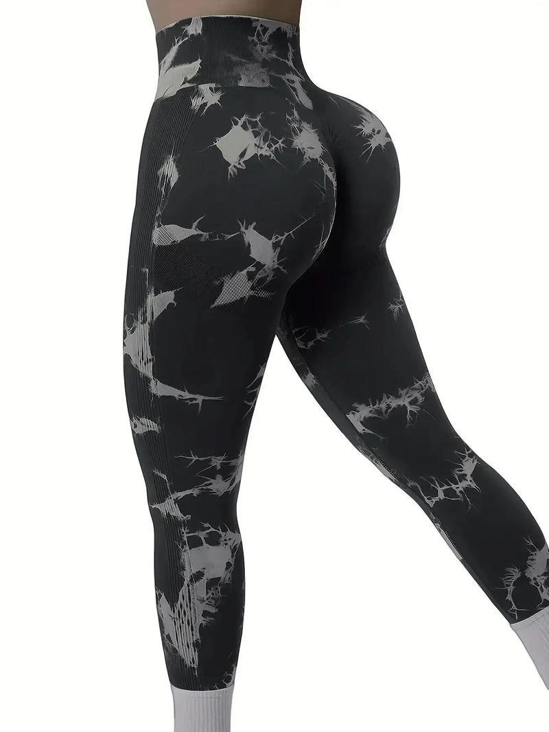 Legging tie-dye sem costura