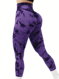 Legging tie-dye sem costura