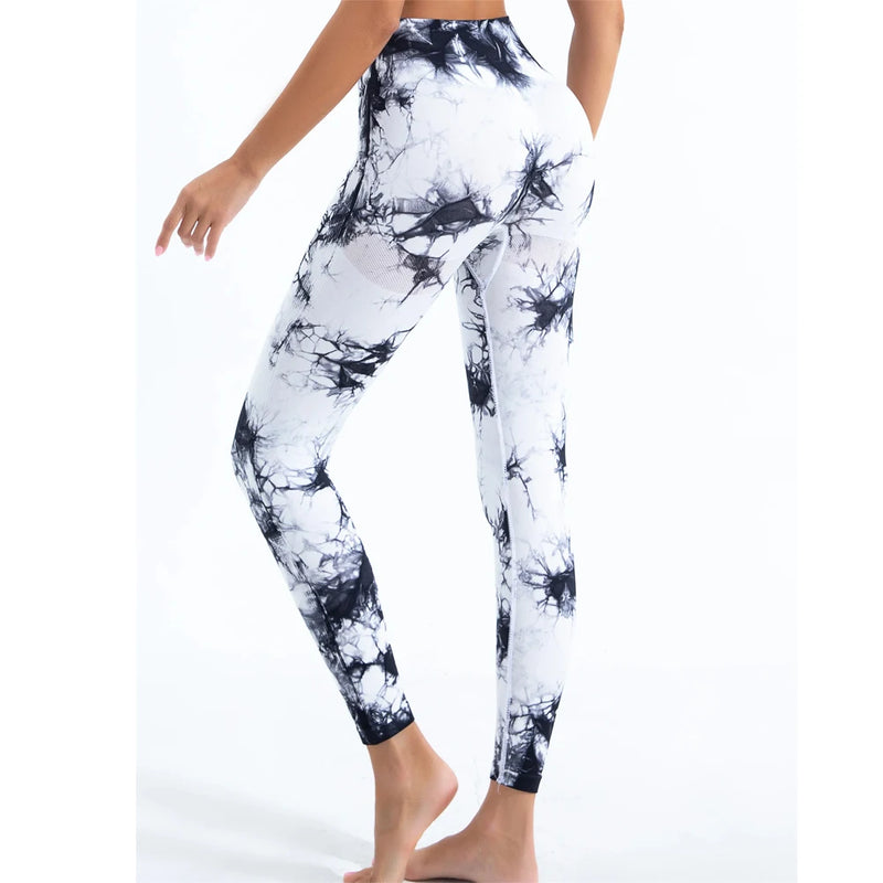 Legging tie-dye sem costura