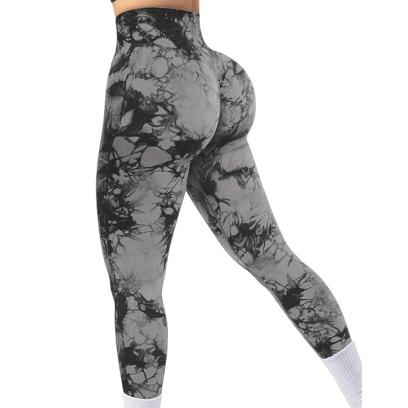 Legging tie-dye sem costura