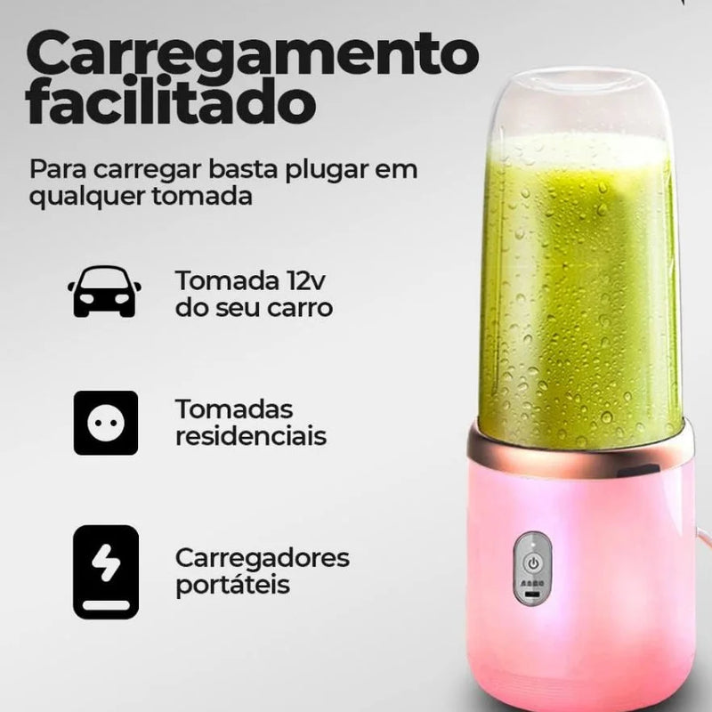 Mini Liquidificador Portátil 6 Lâminas